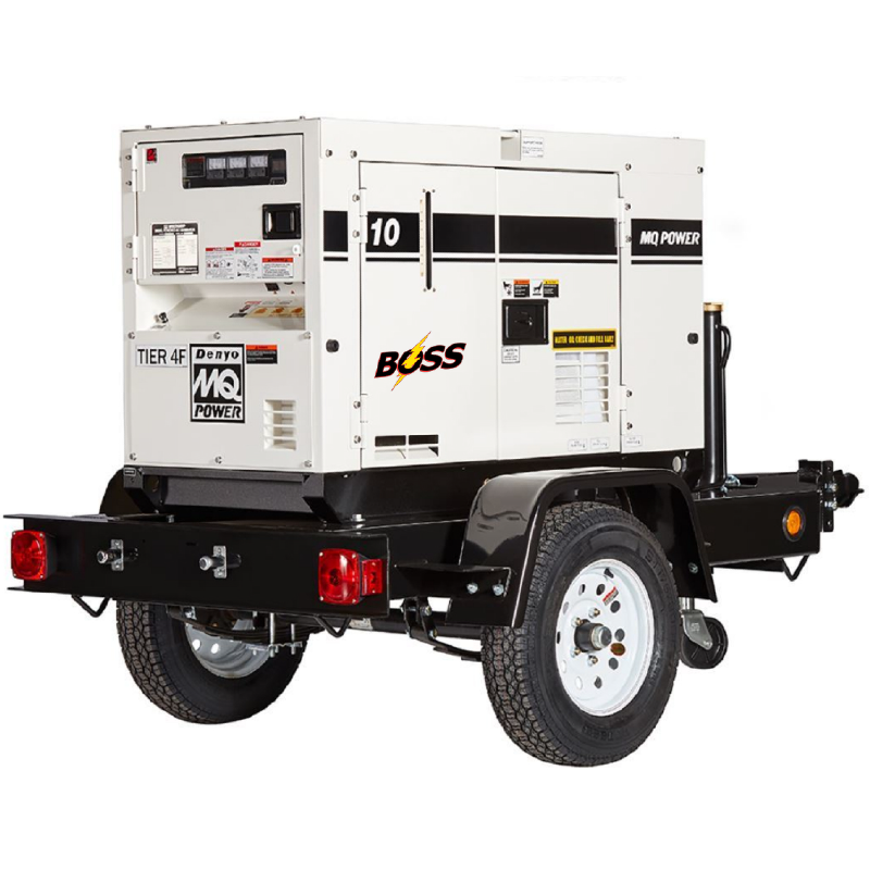 Portable Diesel Generator Trailer Mounted - BossLTR