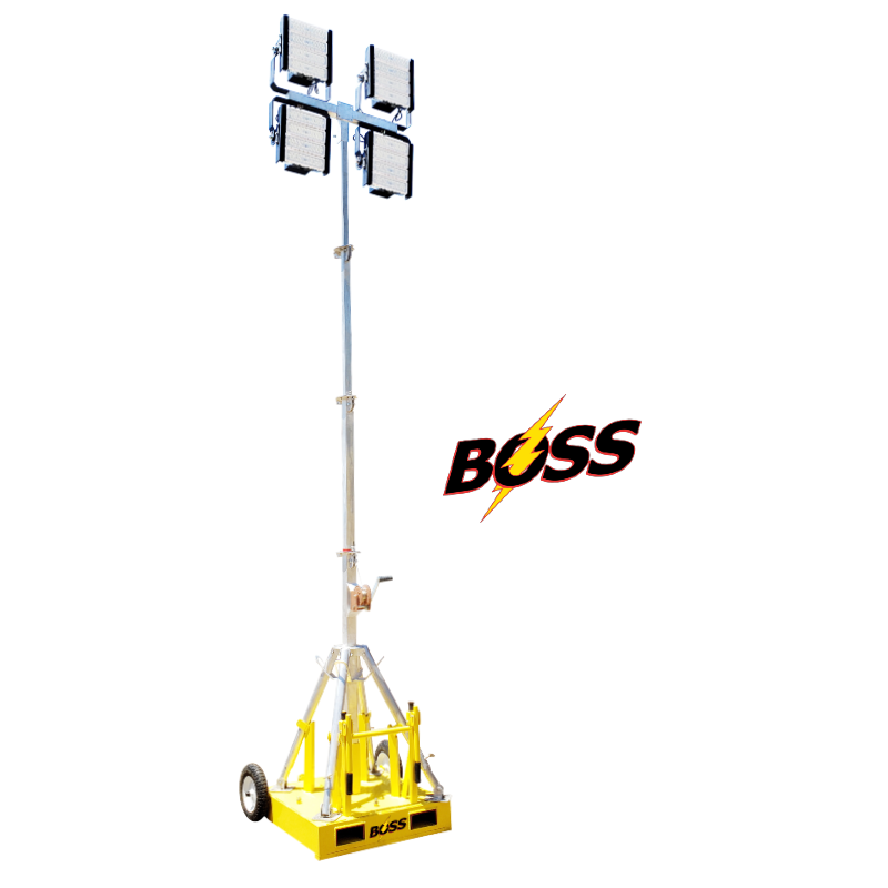 20 Foot LED Skid Light Tower - BossLTR