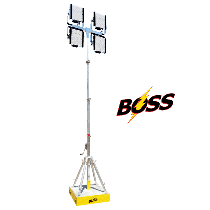 20 Foot LED Skid Light Tower - BossLTR