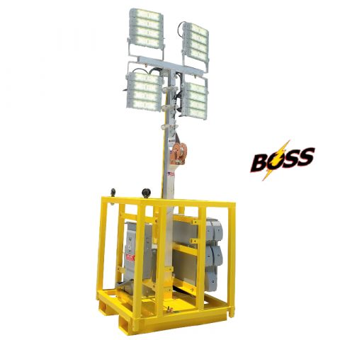 Led Substation Lighting Light Tower 25kva GFCI Power Distribution Substation - BossLTR